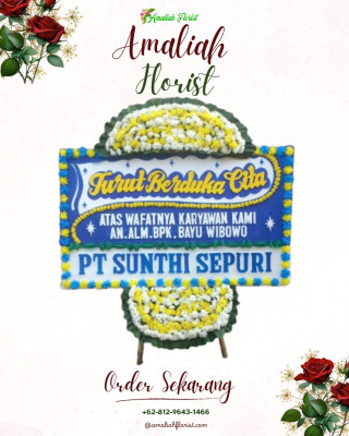 Papan Bunga Duka di Pondok Jagung