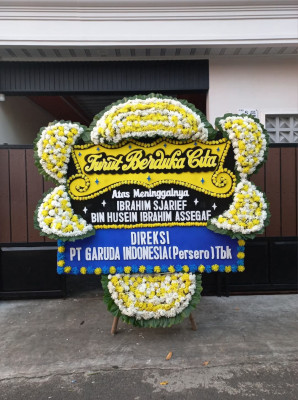 Papan Bunga Duka di Pondok Jagung